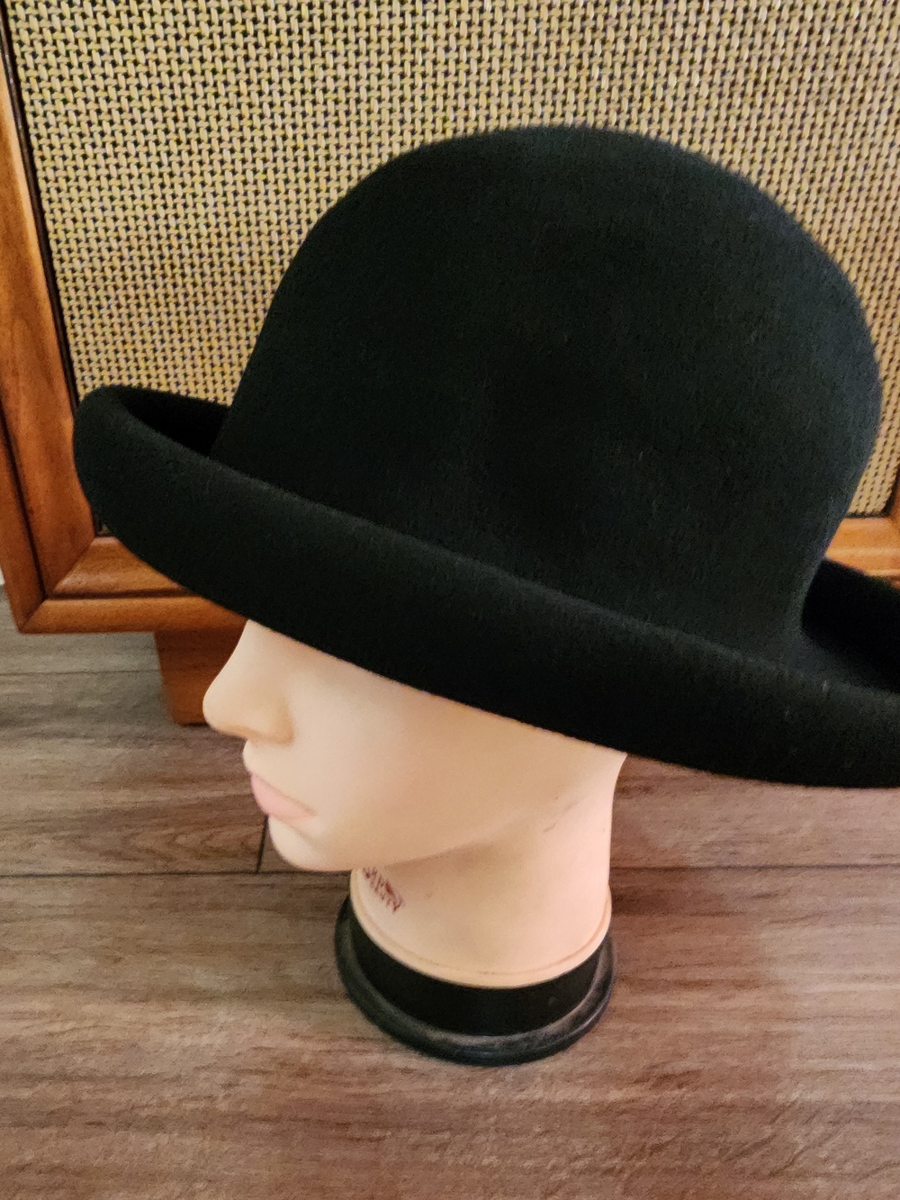 Black Wool Bowler Hat - Michael Howard Made In USA